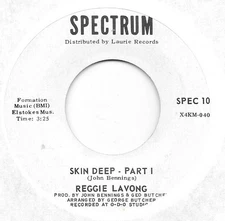 REGGIE LAVONG Skin Deep on Spectrum soul funk PROMO 45 HEAR