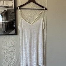 Vintage White lace slip dress with spaghetti straps