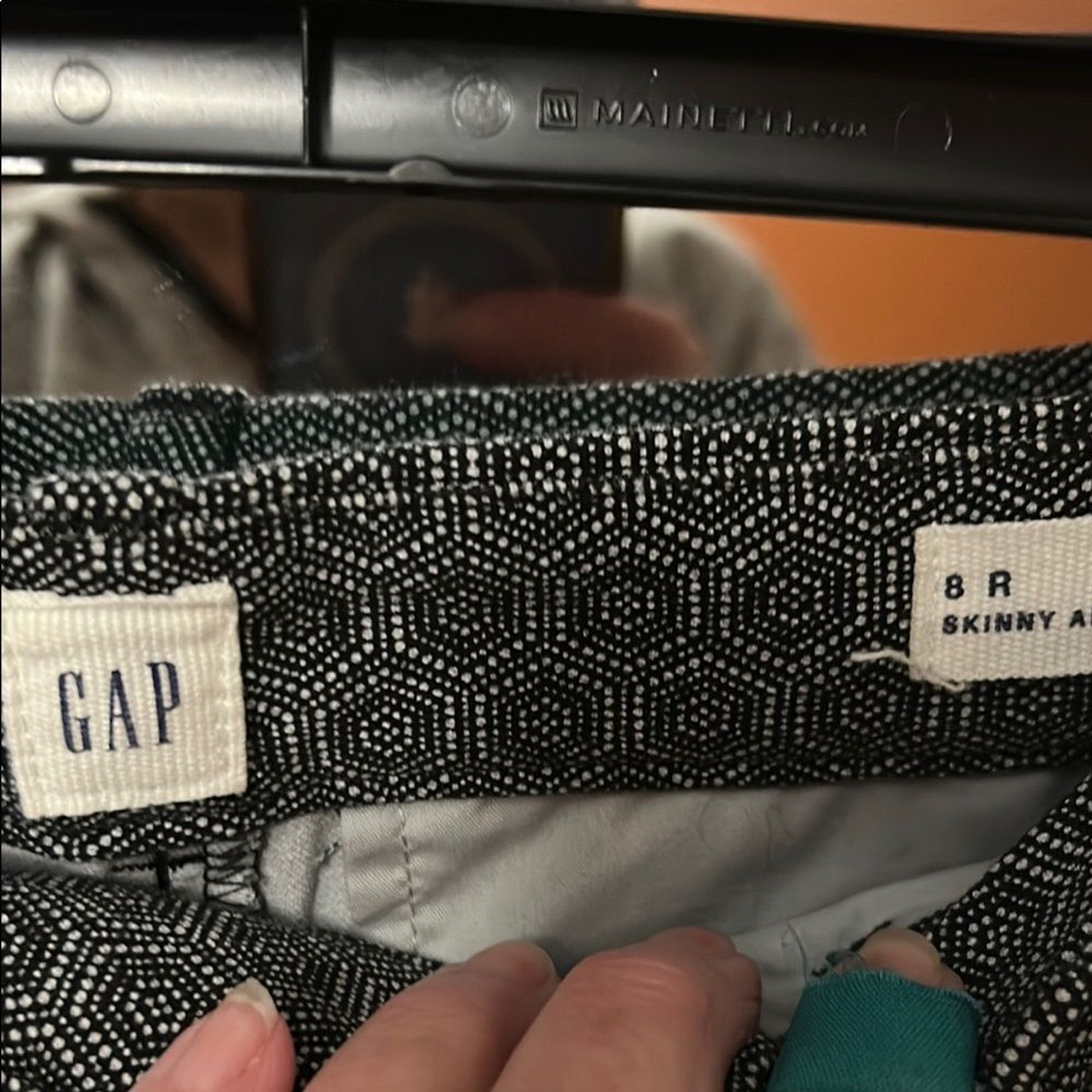 Gap Gray Patterned Pants - image 3