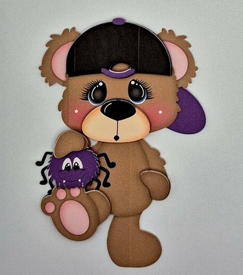 Charlie Bear & Spider 3-D Cardstock Die Cut Embellishment Scrapbooking