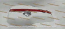 Fit For Yamaha Tz Td 250 350 White & Red Painted Aluminum Petrol Tank With Cap