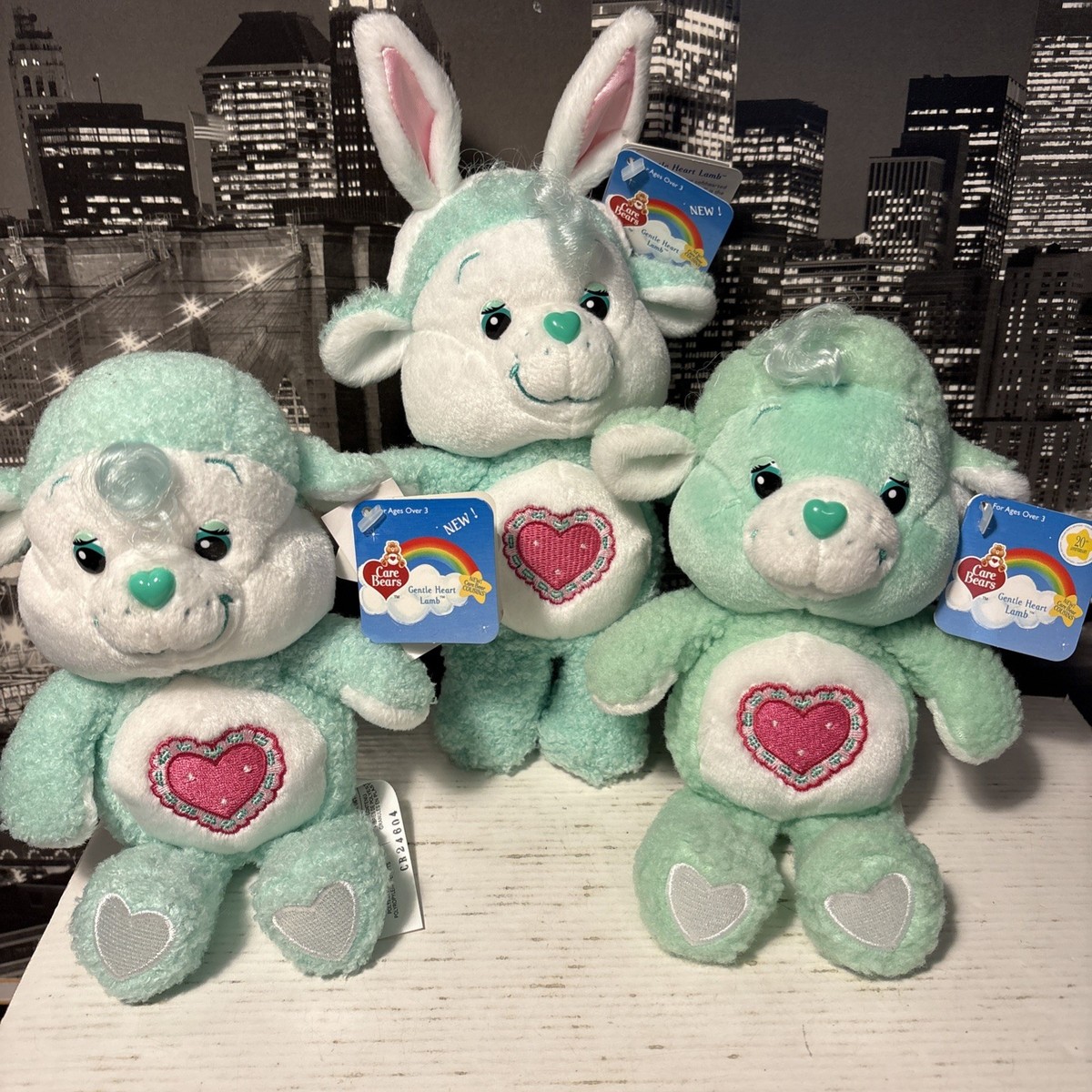Gentle Heart Lamb Care Bear Cousins Plush Variant Lot Vintage 2004