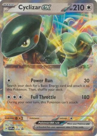 Cyclizar ex - SVP018 - Pokemon Scarlet & Violet Promo Ultra Rare Holo Card NM