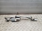 Windshield wiper linkage and motor