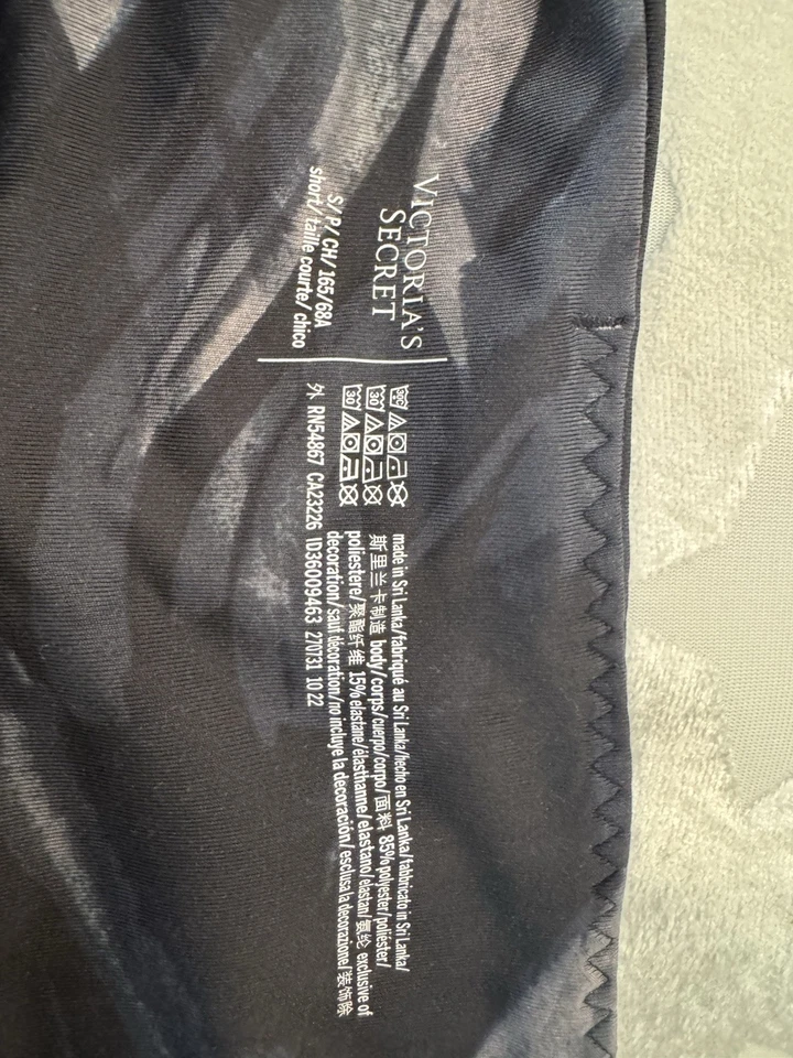 VICTORIA's SECRET Core Essential Bolsillo Leggings Para Mujer S Negro Tiro Alto Logo Foto 4 de 4