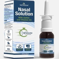 NOVEHA Xylitol Nasal Spray | Natural Congestion & Sinus Relief | Allergy Relief 
