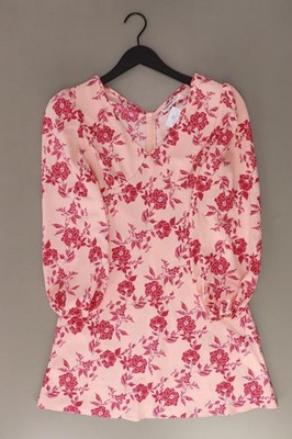   Glamorous Petit Kleid für Damen Gr. 36, S mit Blumenmuster Langarm rosa  