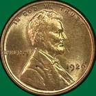 1929 Lincoln Wheat Cent Brilliant Uncirculated BU Coin #40082