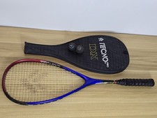 Tecno Pro Squash Racket With Head Cover + 2 Balls. Aggressor DX Fused Graphite.