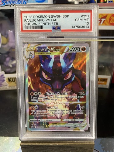 Lucario VSTAR graded PSA 10 for sale on eBay