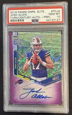 2018 Donruss Elite - Turn of the Century Autographs Josh Allen #TC-JA Purple /25