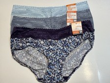 NWT 3 Warners No Pinching No Problems Hipster Microfiber Panties 5609J 2XL 9
