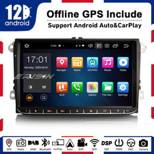 9" DAB+Android 12.0 GPS Autoradio For VW Passat Golf 5/6 Polo Tiguan Touran Seat