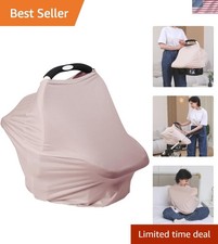 Soft Rayon Nursing Cover for Babies - Stylish Car Seat Canopy Stroller Cover