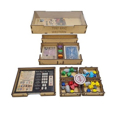 E-Raptor Boardgame Accessory Tiny Epic Western Storage Box New