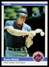 1984 Fleer #597 Rusty Staub - POOR