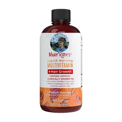 450 ML Mary Ruth's Liquid Multivitamin Hair Growth Peach Mango kräftiges Haar