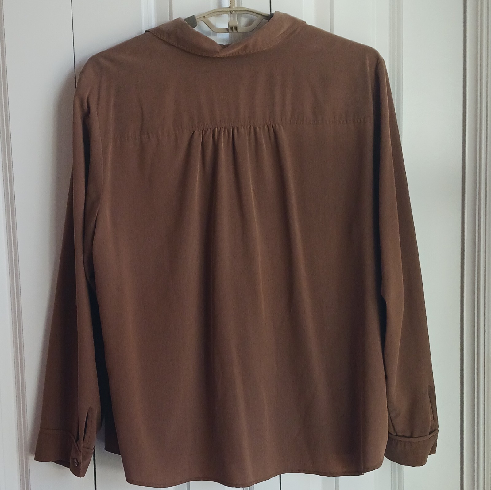 Chico's Brown Collared Button Front Long Sleeve B… - image 7