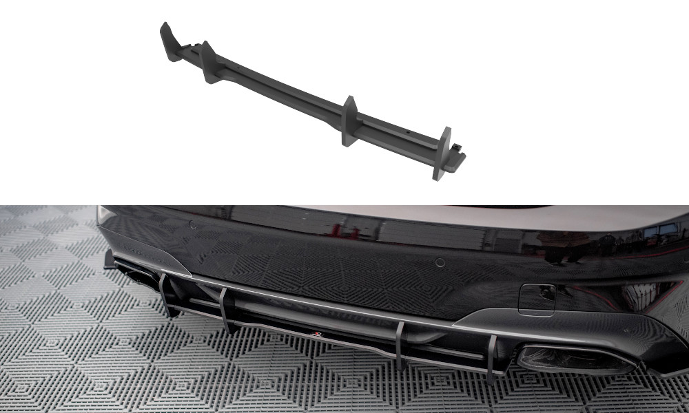 Diffuseur arrière de remplacement sport noir rouge pour BMW M340 G20 G21