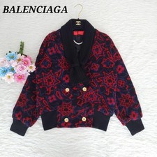 USED EXCELLENT CONDITION BALENCIAGA KNIT JACKET, DOUBLE-BREASTED, SIZE M, ALL-