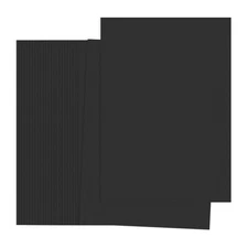 Black Color Copy Paper, 50 Sheets 8.3x5.9" A5 70gsm