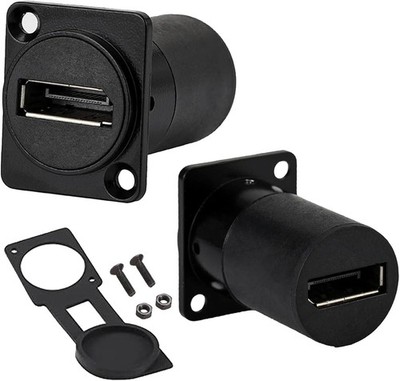 PENGLIN 2 Stück Displayport 1.4 Anschluss für Panelmontage, 8K HDR DP Buchse zu