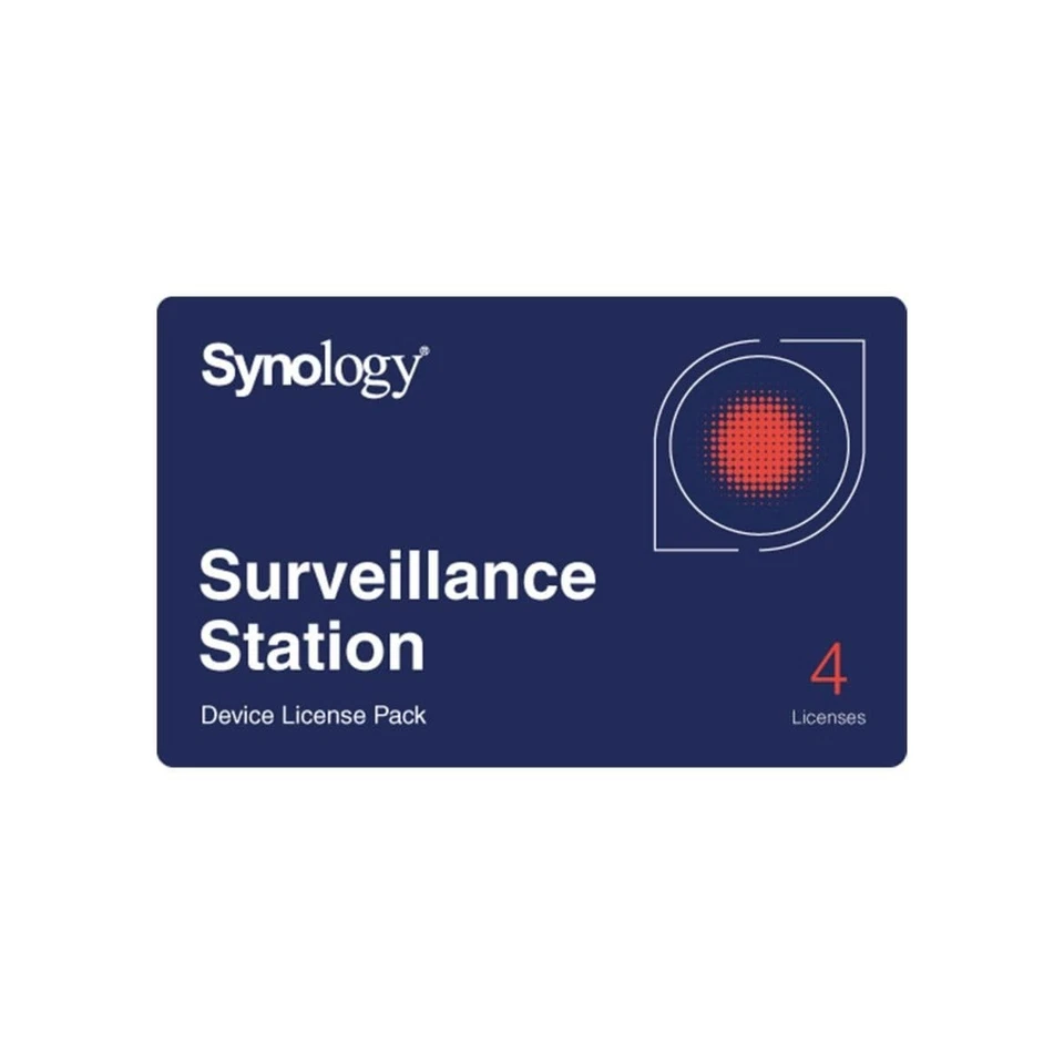 IP Camera License Pack for 4 Cameras - Software Key & DVD for Synology DSM - Image 2 of 2