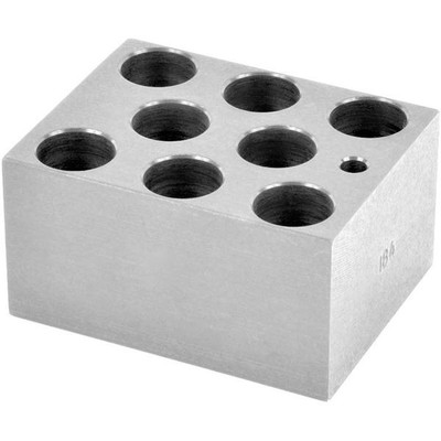 Ohaus Module Block for 20 mm Test Tubes   8 , Well Anodized Aluminum Block for