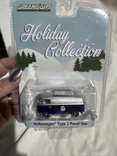 2016 GREENLIGHT VOLKSWAGEN TYPE 2 Panel Van Limited HOLIDAY COLLECTION 1:64 Blue