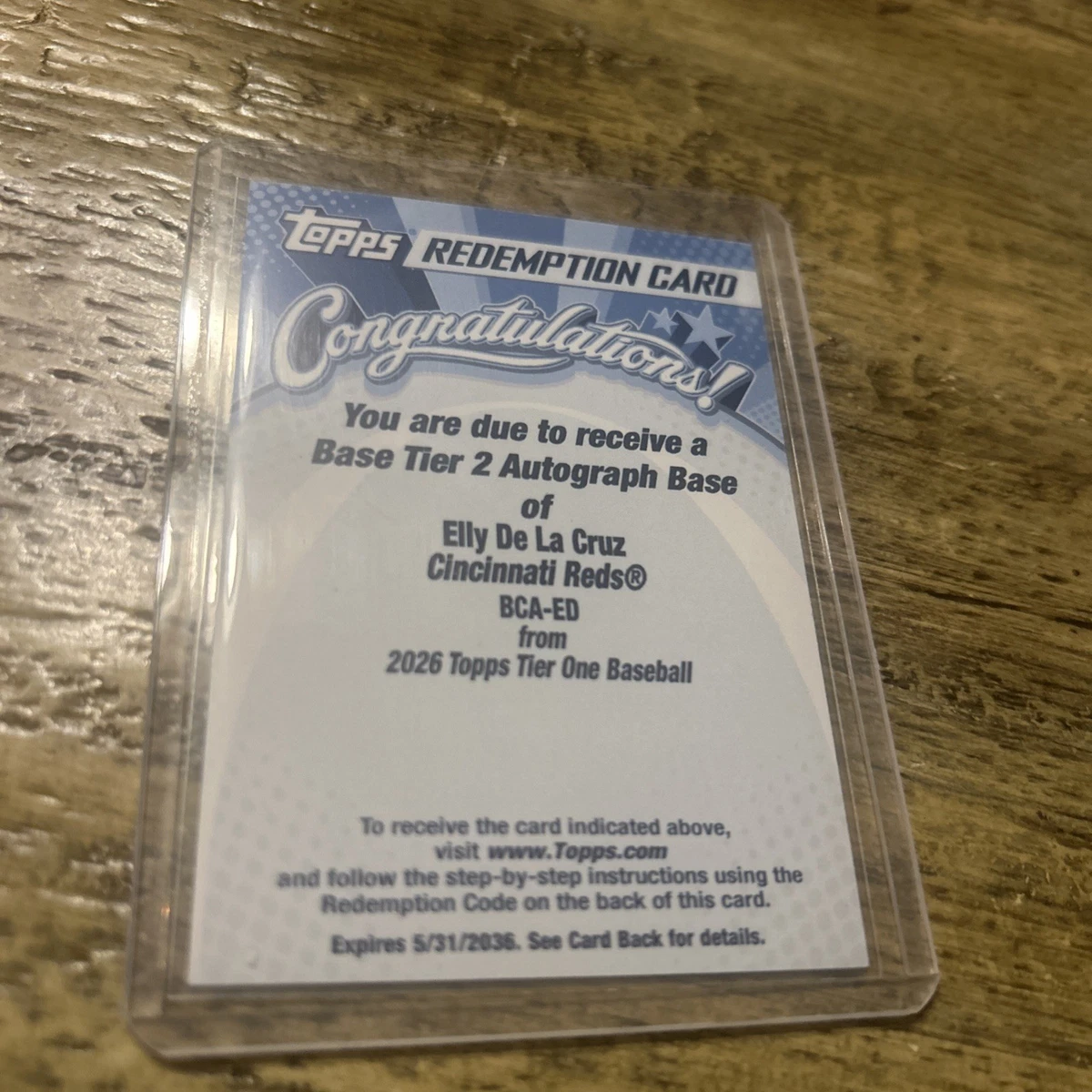 Baseball Card Auto Redemption for sale | eBay