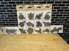 Crafter’s Square Scrap Booking Laser Cut Kraft Icons Set Of 2 Birds & Stars