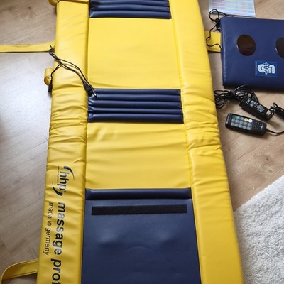 HHP Magnetfeldmatte Set mit Steuergerät, Fernbedienung, Netzteil Blau/Gelb