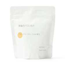 MUJI Sea Salt Bath Salt with a Fruity Floral Scent 360g with spoon Made In Japan