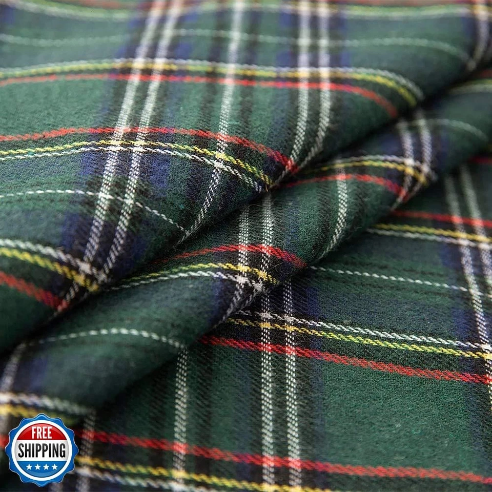 Conjunto de 2 capas de travesseiro xadrez tartan escocês MIULEE Natal fazenda - Imagem 3 de 4