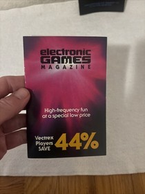 Vectrex Arcade System Passport & Magazine  INSERT ONLY LOT FREE SHIP