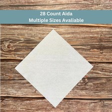 28 Count White Aida Cloth for Fine Cross Stitch & Embroidery - Ships from USA