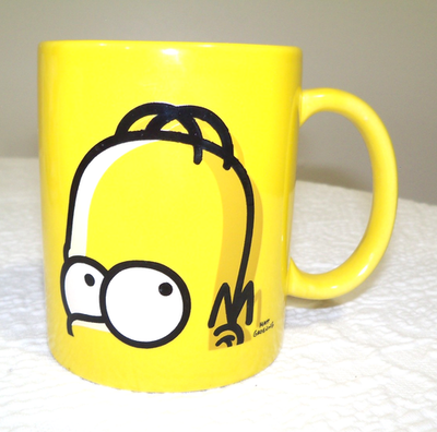 #ad Simpson Yellow Mug 2012 Matt Groening $12.99