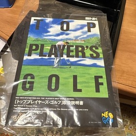 Top Player's Golf SNK NEOGEO AES ROM Boxed with Manual Vintage Sports Game JP