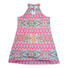 Women's Dress - Size 3XL - Open Loop Chest Design - BOHO Bright Pink Colors NWOT