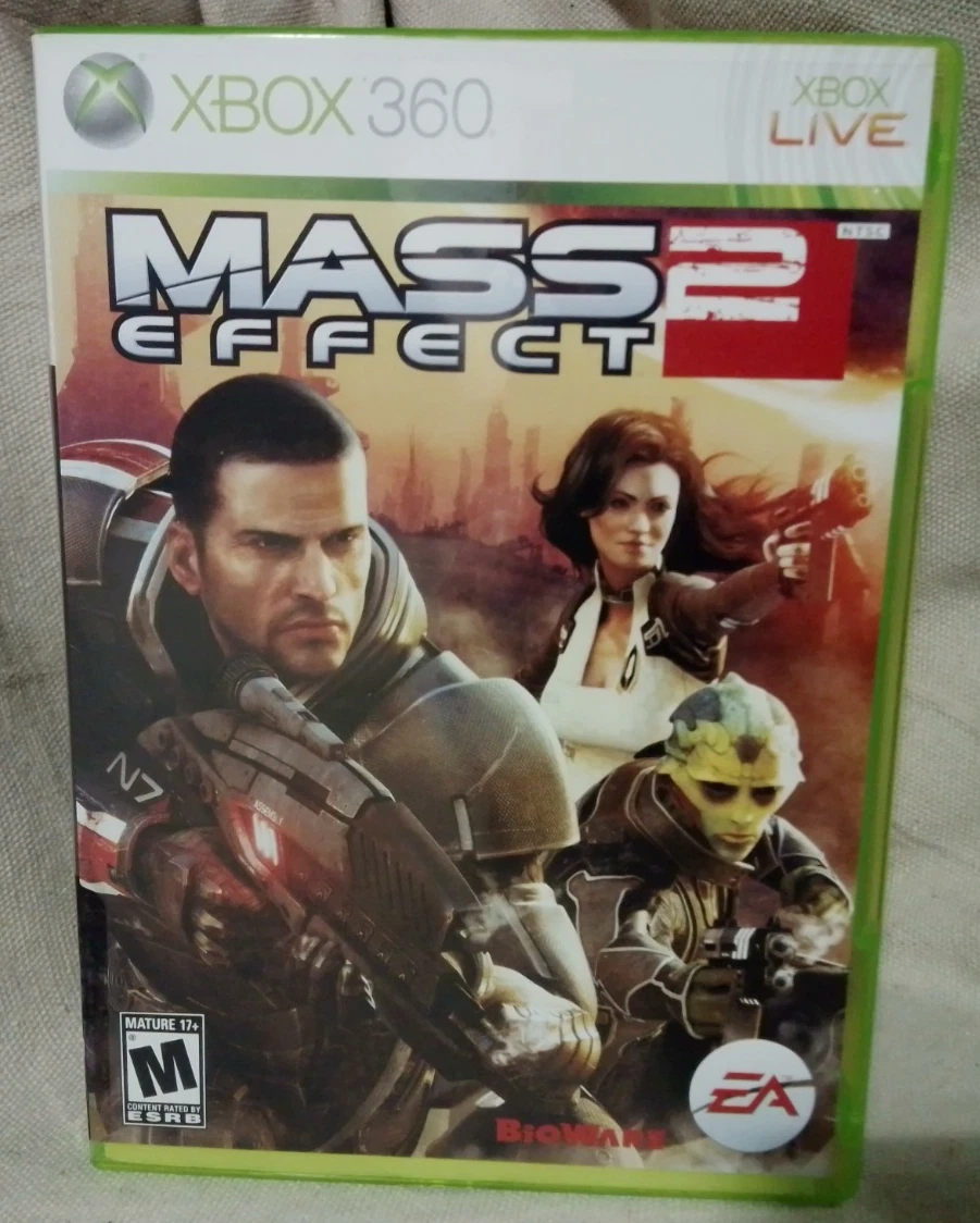 Mass Effect 2 XBOX 360 No Manual Replacement Case Good Condition