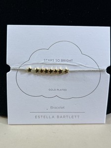 Authentic Estella Bartlett Stars So Bright Gold Plated Friendship Bracelet DS00