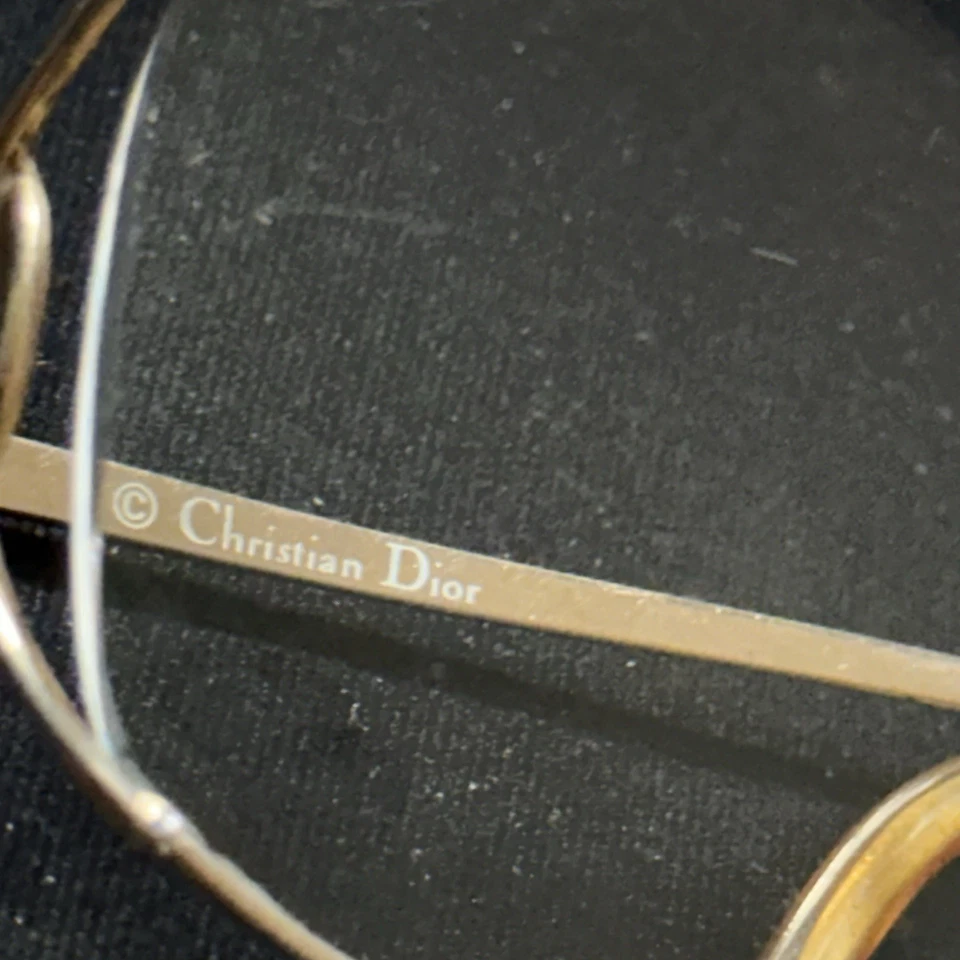 Винтажные очки 90-х Christian Dior 2835 40 оправ 55 16-120 мм золото 👀 - Изображение 3 из 4