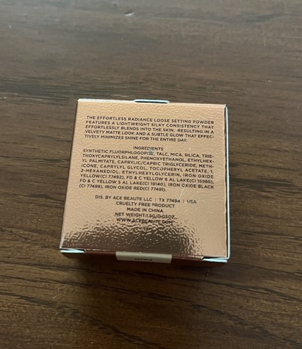 ACE Beaute Effortless Radiance Loose Setting Powder • Fair • 0.05 Oz. NIB - Picture 2 of 3