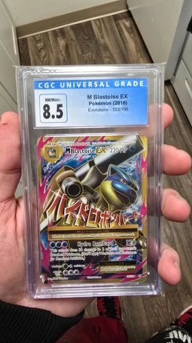 M Blastoise EX (Full Art) - XY - Evolutions (EVO 102/108) - CGC 8.5 NM/Mint+