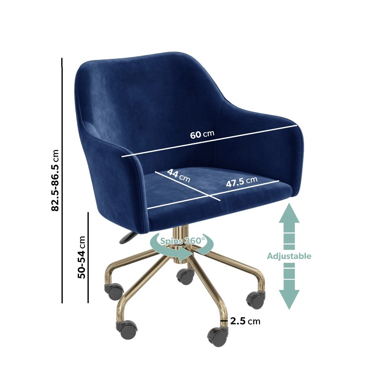 Navy blue office on sale chair