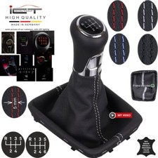 ICT Schaltknauf Schaltsack Leder für VW Golf Sportsvan beleuchtet LED A03