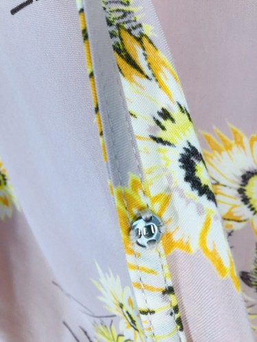 Madewill blusa top donna medio avvolgente crop top boho spiaggia floreale rosa - Foto 7 di 15