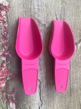 Tupperware Canister Scoops Set of 2 Pink Mini...