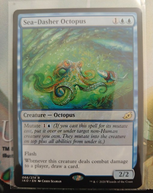 SeaDasher Octopus Ikoria Lair of Behemoths MTG Pack Fresh 066/274 eBay