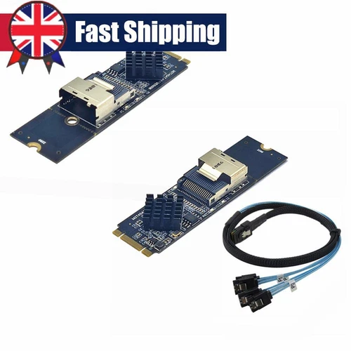 SFF8087 To M2 NVME Adapter with Cable HDD SSD SATA Controller Convenient Useful